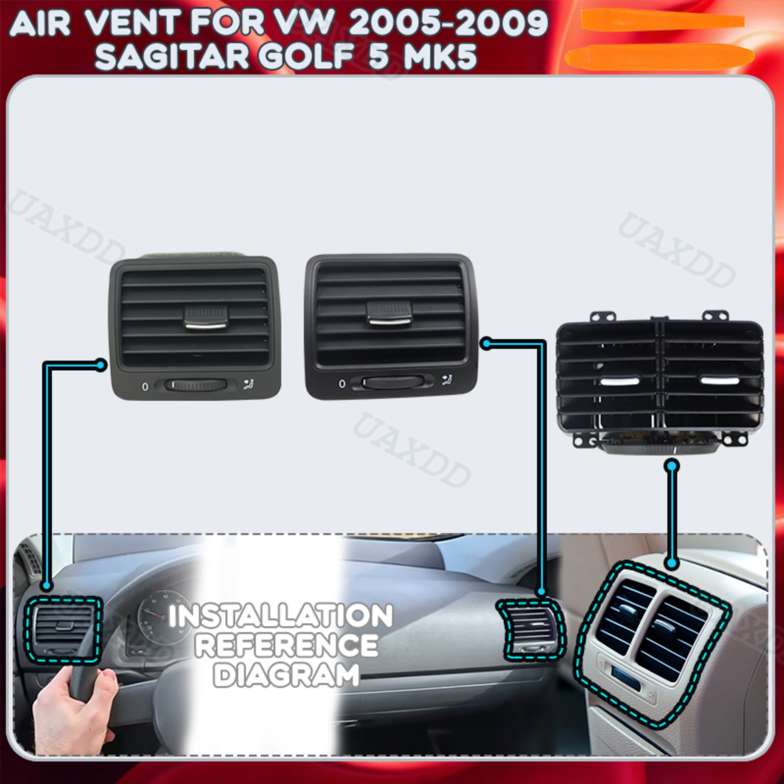 Parts Vent Car for VW 2005-200 - Golf Equipment Outlet 评论和价格