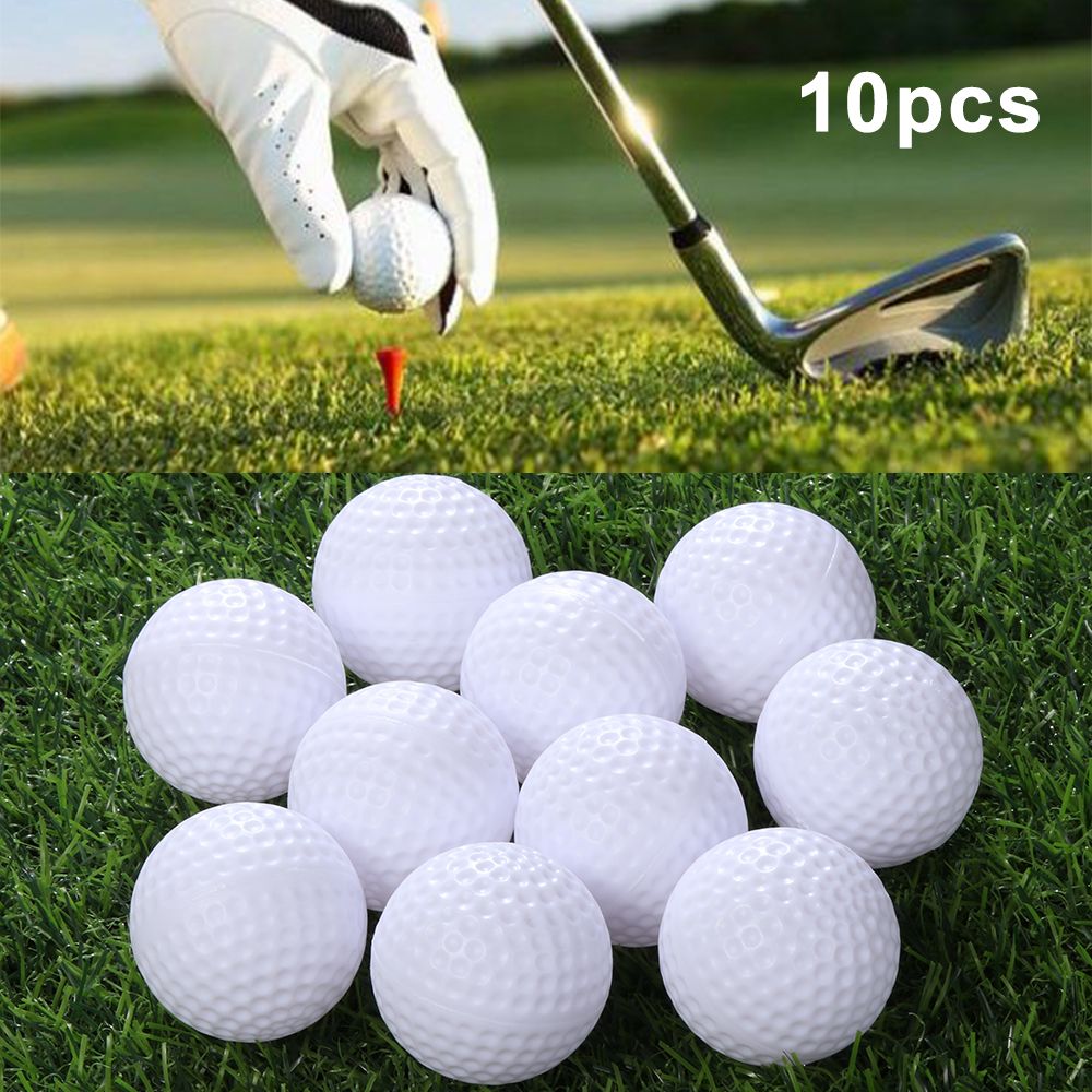 Practice Golf Balls 10 Pcs Whi - Golf Exercise Equipment 评论和价格