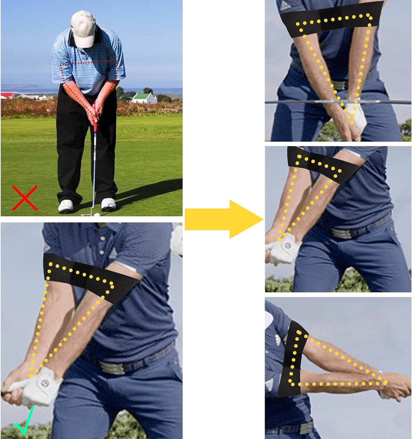 Golf Swing Elastic Tension Ban - Golf Equipment Beginners 评论和价格