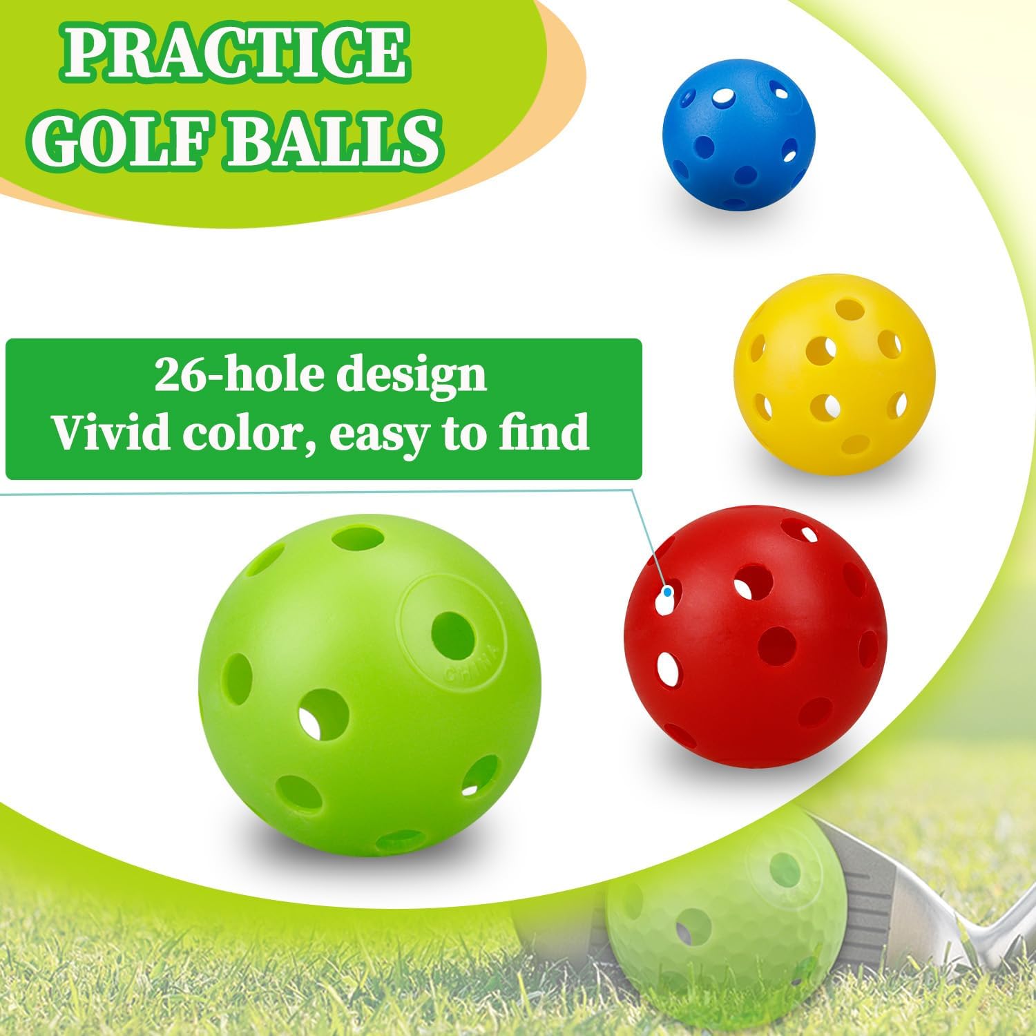 24Pcs/Bag 42MM Practice Golf B - Golf Exercise Equipment 评论和价格
